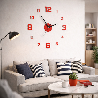 DIY Luminous Digital Wall Clock