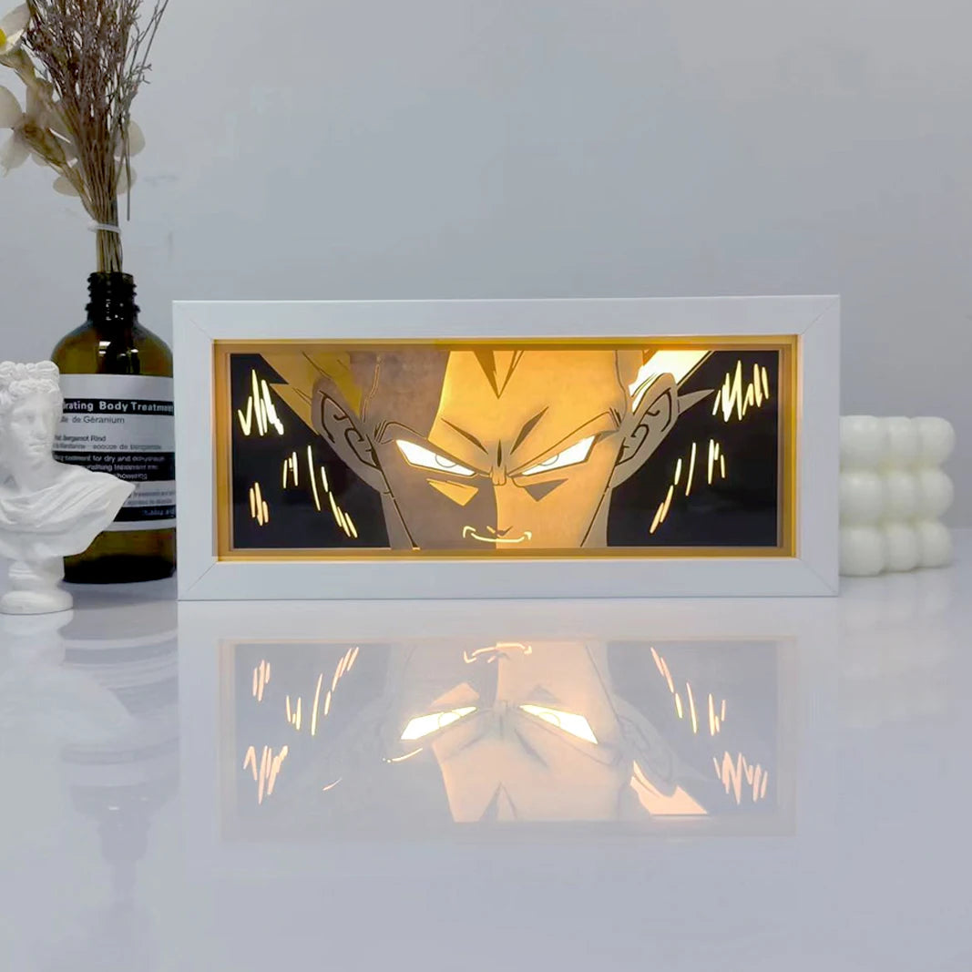 Anime Series 3D Paper Cut Shadow Box LED Night Light