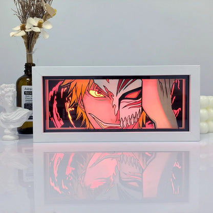 Anime Series 3D Paper Cut Shadow Box LED Night Light