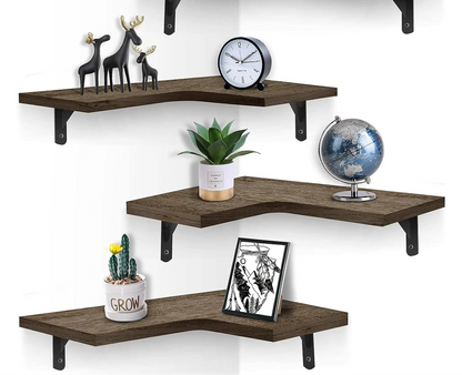 Corner Floating Wall Shelves