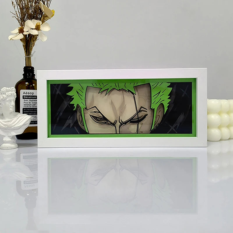 Anime Series 3D Paper Cut Shadow Box LED Night Light