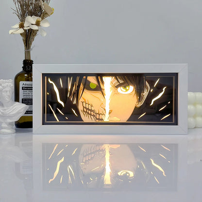 Anime Series 3D Paper Cut Shadow Box LED Night Light