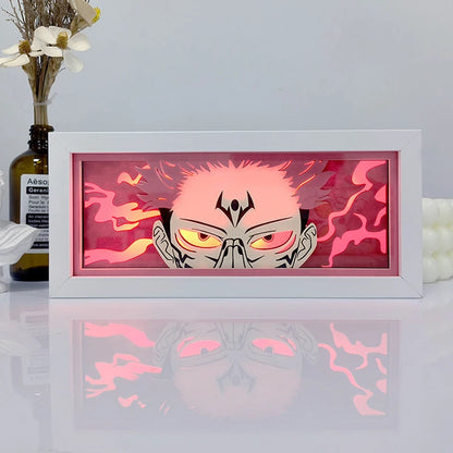 Anime Series 3D Paper Cut Shadow Box LED Night Light