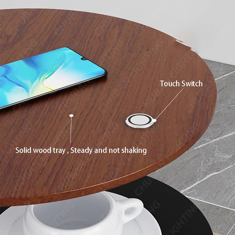 Modern LED Floor Lamp with Shelf