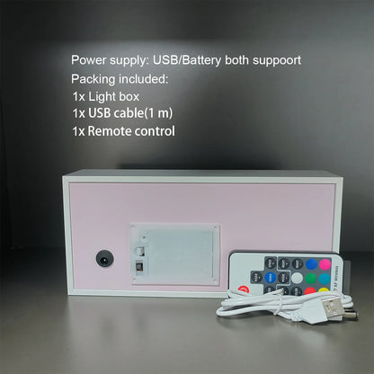 Anime Series 3D Paper Cut Shadow Box LED Night Light