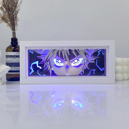 Anime Series 3D Paper Cut Shadow Box LED Night Light