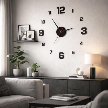DIY Luminous Digital Wall Clock
