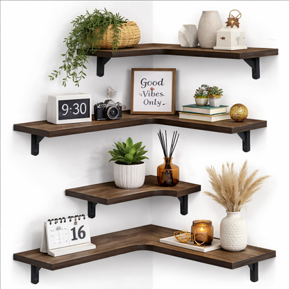Corner Floating Wall Shelves