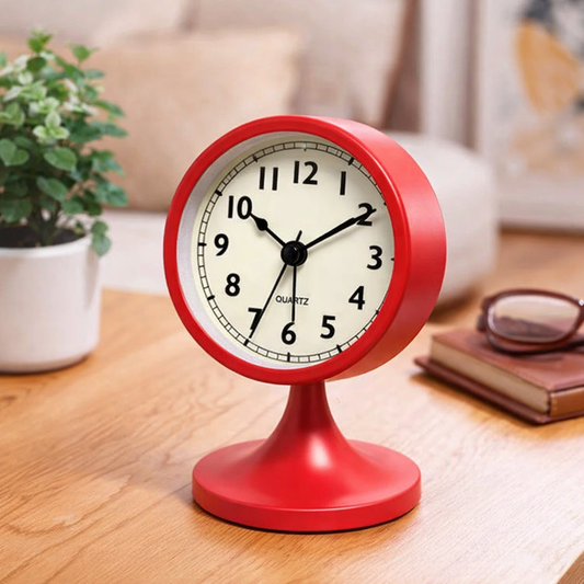 Nordic Metal Round Alarm Clock