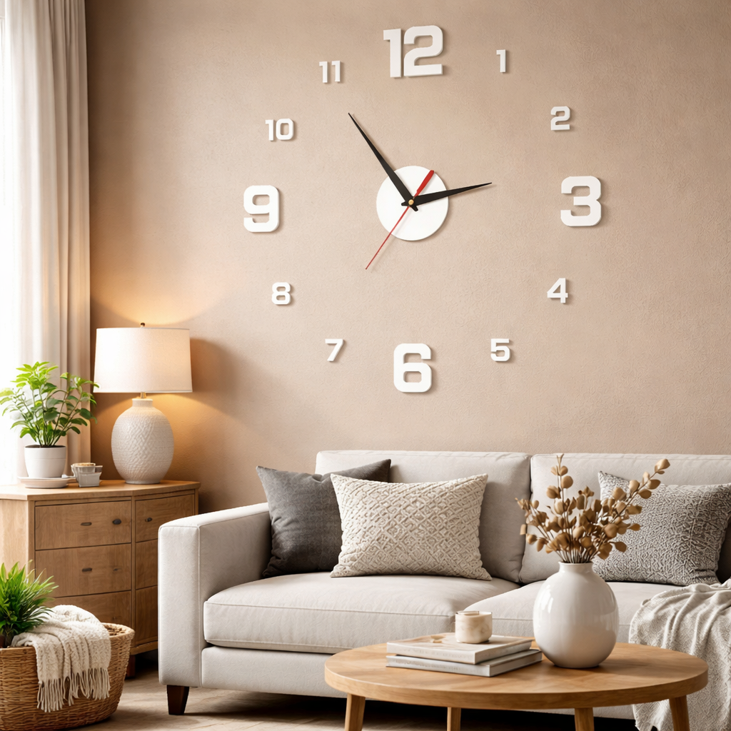 DIY Luminous Digital Wall Clock